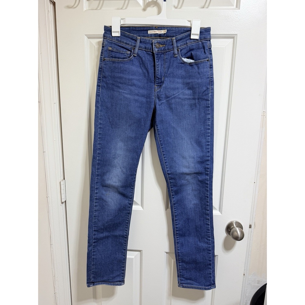 LEVIS Jeans Sz 8 W29 L30 Classic Mid Rise Skinny